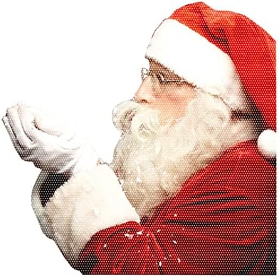 Santa Yarı Şeffaf Araba Pencere Çıkartmaları Noel Araba Pencere Çıkartmaları Tatil Dekorasyon Kendinden Yapışkanlı Kağıt