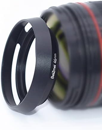 46mm Lens Hood, 46mm Metal Kamera Lens Hood Compatiable Tüm Markalar Ø Lensler ile 46mm Filtre İplik.(leica için / Canon