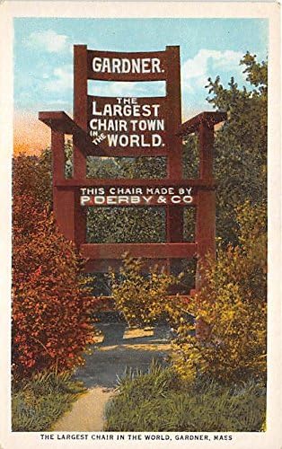 Dünyanın En Büyük Sandalyesi Gardner Massachusetts Kartpostalı