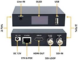 Bağlantı Pı Full-NDI HD Kodlayıcı NDI-1 4K30 1080P@60 Video ses şifre çözücü Gigabit PTZ Kontrolü ile 3G-SDI HDMI Arayüzü