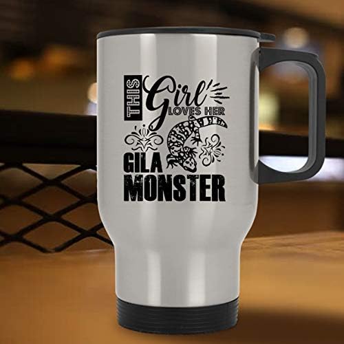 Bu kız Gila canavar Seyahat Kupası, kahve seyahat kupa (Gümüş kupa)seviyor