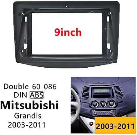 9 inç Araba Radyo Fasya Paneli Mitsubishi Grandis 2003-11 için Stereo Dash Çerçeve