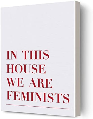 Biz Feministler Çerçeveli Tuval Duvar Sanatı, İlham Feminist Alıntı Baskı Resimleri Posteri 12 x 15, ev Ofis için mükemmel