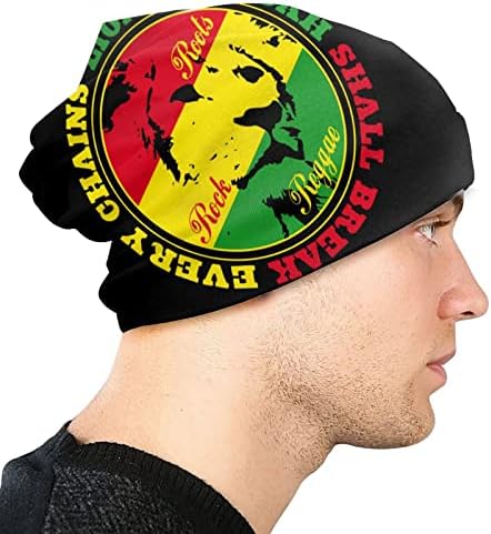 Nıqqzıt Jamaikalı Rasta Reggae Yahuda Aslan Bere Şapka Erkekler için/Kadın hımbıl bere Kafatası Kap Kış Streç Akrilik örgü