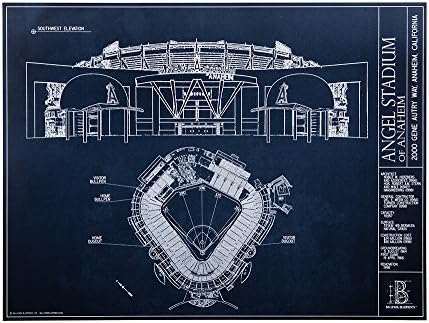 Anaheim Melek Stadyumu-Plan Stili Baskı