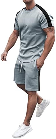 fannyouth Erkek 2 Parça Kıyafetler Kısa Kollu Gömlek Atletik Şort Rahat Yaz Grafik Baskı Eşofman Hediye Erkekler için