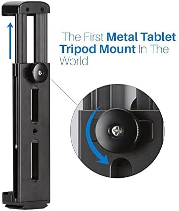 Ulanzi Alüminyum iPad Tripod Dağı ile Soğuk Ayakkabı iPad için uyumlu, Metal Tablet Tripod Adaptörü Tutucu ile Tutuşunu Plaka