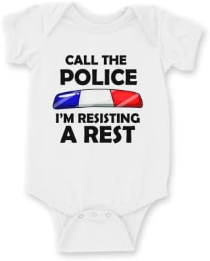 Polisi Ara Dinlenmeye Direniyorum Alıntı bebek tulumu Beyaz (R67)