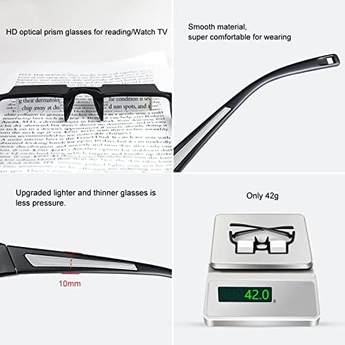 okcsc tembel okuma gözlüğü ışık Tiner yatay HD Gözlük Uzanmak için TV İzlemek / Mobil Okuma Kitapları 90°açılı prizma Tembel