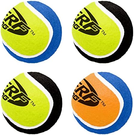 Nerf Köpek 2.5 in Squeak Tenis Topu 4'lü Paket, Mavi