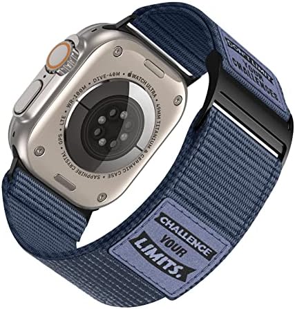 Apple Watch Ultra Band 49mm 45mm 44mm 42mm ile uyumlu Erkek Naylon Bant, Sağlam Velcro Spor Kayış, Apple Watch Band iWatch