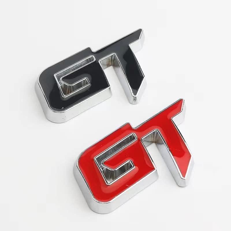 Araba tamir Logosu 3D Logo 3D GT Etiketleme yüksek Performans (kırmızı / Siyah)