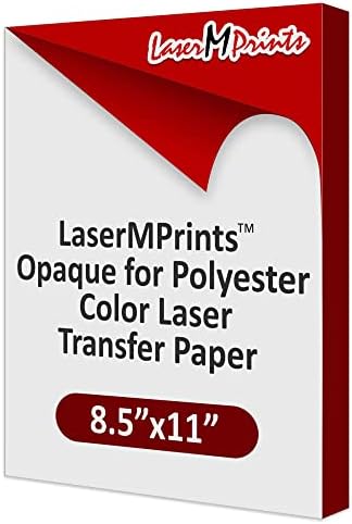 Polyester Renkli Lazer Transfer Kağıdı için Opak Lazer İzleri, 8,5 x 11 (50 Sayfalık Paket)