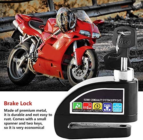 Disk Fren Kilidi DEALPEAK Motosiklet Disk Kilidi Alarmı 110 dB Alarm Sesi ile Su geçirmez Anti-Hırsızlık Güvenlik Alarm Sistemi