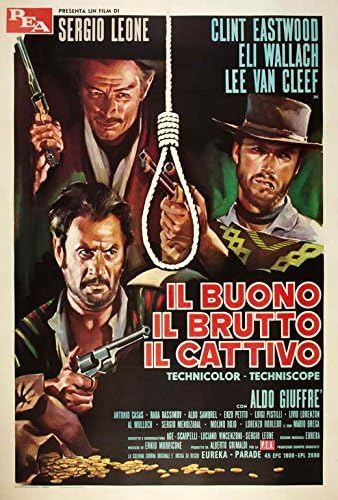 İyi, Kötü ve Çirkin POSTER Filmi (27 x 40 inç - 69 cm x 102 cm) (1966) (İtalyan Tarzı F)