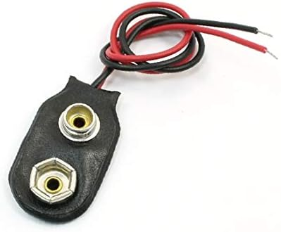 X-DREE 2-Wire Kablo Konektörü 1x9 V Düğme Pil Tutucu Kılıf(Connettore başına cavo bir 2 fili 1 x Custodia porta batterie