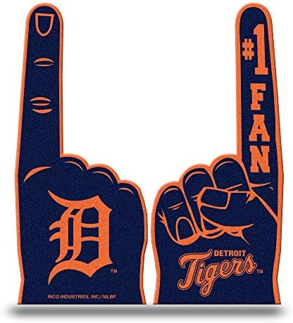 MLB Detroit Tigers Düz Köpük Parmaklar