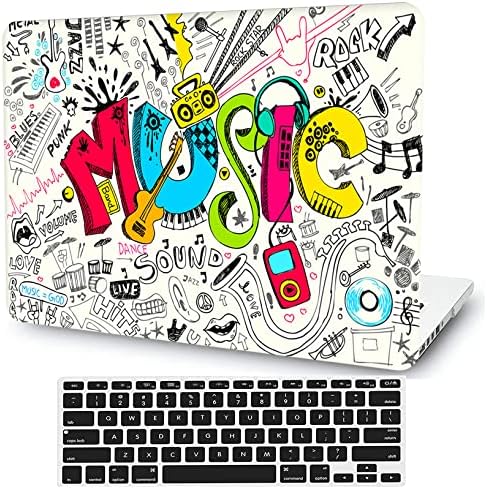 Yaratıcılık Müzik Dizüstü Kabuk MacBook Air 13 İnç Kılıf ile Uyumlu 2021 2020 Yayın A2337 M1/A2179 Retina ve Dokunmatik KİMLİĞİ,