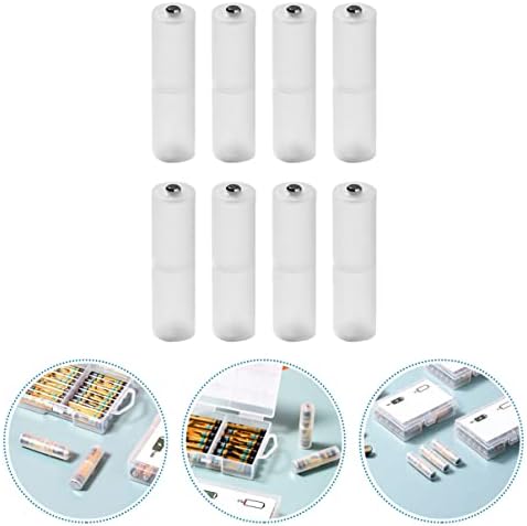 depolama için 8 adet Metal Telefon Klipsi Dönüştürücü Adaptörlü Switcher Adaptör üzerinde Beyaz Dönüştürücüler Pil Ev Sahibi