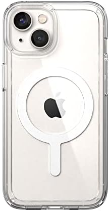 Speck Clear iPhone 14 ve iPhone 13 Kılıfı-İnce, MagSafe için Üretilmiş, Çizilmeye Karşı Dayanıklı ve Düşmeye Karşı Korumalı