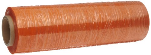 Goodwrappers PVO18080 Doğrusal Düşük Yoğunluklu Polietilen Turuncu Renk Tonu, 3 ID Çekirdekli, 1500' Uzunluk x 18 Genişlik