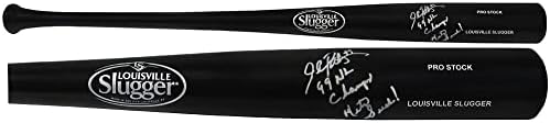 John Rocker, Louisville Slugger Pro Stok Siyah Beyzbol Sopasını 99 NL Şampiyonuyla İmzaladı, Mets Berbat! - İmzalı Major