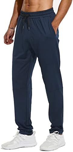 32/34 / 36 Inseam Uzun Erkek Sweatpants Fermuarlı Cebi Ekstra Uzun Joggers egzersiz pantolonları