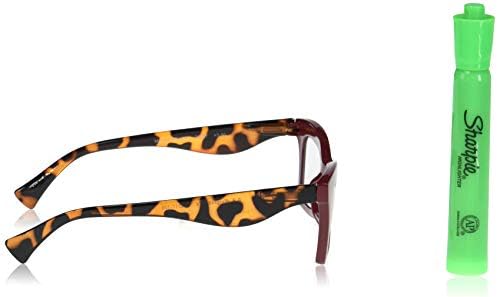 A. J. Morgan Eyewear Conquer - Okuma gözlüğü Kedi Gözü, kırmızı / HAKSIZ fiil, 50-17-135mm + 3