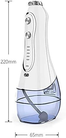 HHWKSJ diş duşu Akülü diş ağız duşu-300 ML Taşınabilir ve Şarj Edilebilir IPX7 Su Geçirmez 5 Modları diş duşu ile Temizlenebilir
