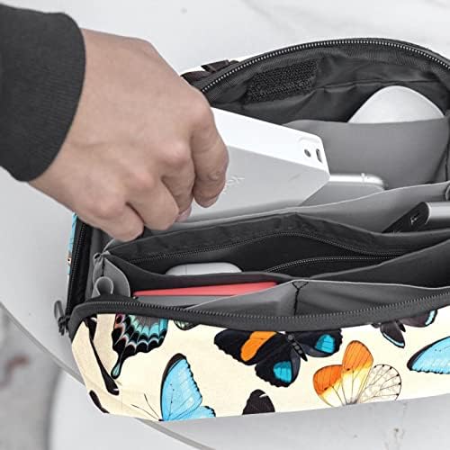 Su geçirmez Makyaj Çantası Kelebek Makyaj çanta düzenleyici Seyahat Zip makyaj çantası Küçük Kozmetik Çantası güzellik çantası