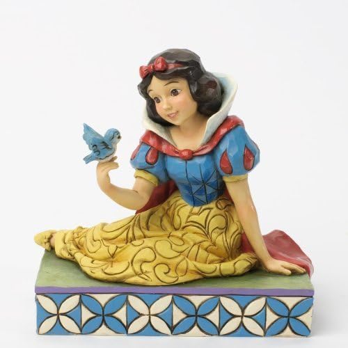 Jim Shore Disney Gelenekleri Mavi Kuşlu Pamuk Prenses-Prenslerin ve Çift Koleksiyonunun Bir Parçası