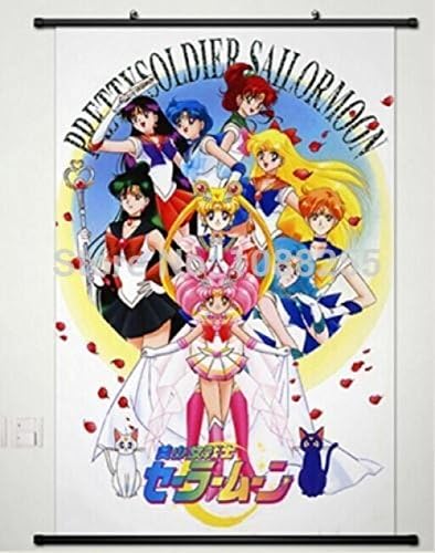Karikatür dünya Ev Dekor Anime Sailor Moon Sailor POSTER DUVAR Kaydırma Yıldız Kalp Cosplay