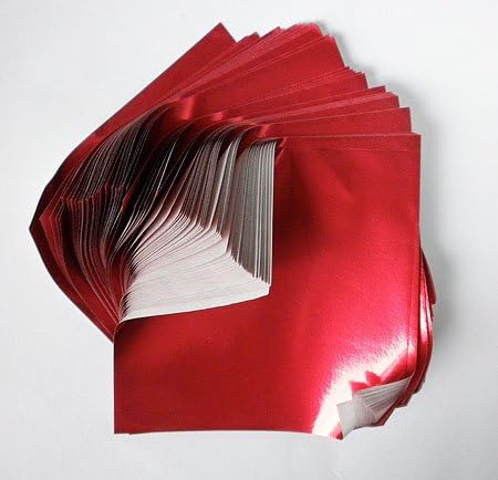LuPro Folyo Origami Kağıdı, 3,5 inç Kare, 100 Yaprak