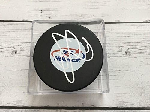 Seth Jones İmzalı ABD Takımı Hokey Diski İmzalı Mavi Ceketler a-İmzalı NHL Diskleri
