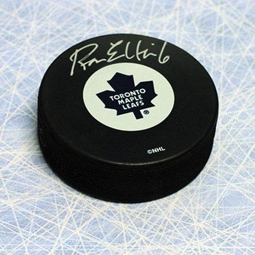 Ron Ellis Toronto Maple Leafs İmzalı Hokey Diski - İmzalı NHL Diskleri