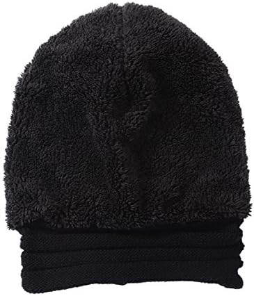 BESTOYARD Bere Kapaklar Şapka Hımbıl Şapka Kış Sıcak Şapka Tığ Örgü Bere Sıcak Kapaklar (Siyah)