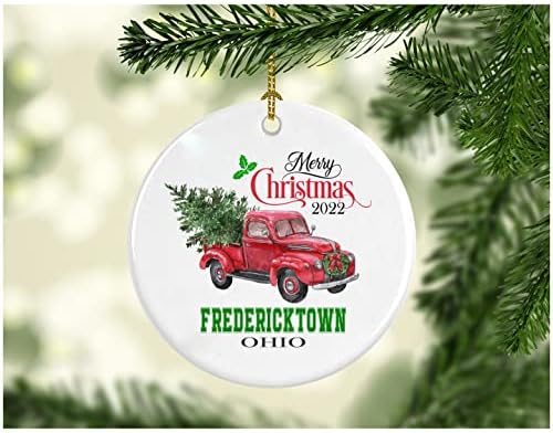 Noel Dekorasyon Ağacı Mutlu Noeller 2022 Fredericktown Ohio Süsleme Komik Hediye Bir Aile olarak Noel Tatili Yeni Evimizde