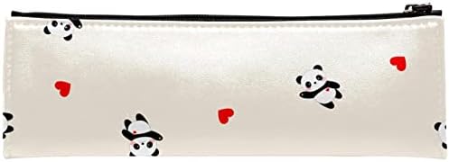 TBOUOBT Makyaj Çantası Seyahat kozmetik çantası Kılıfı Çanta Çanta Fermuarlı, kalp hayvan panda açık turuncu