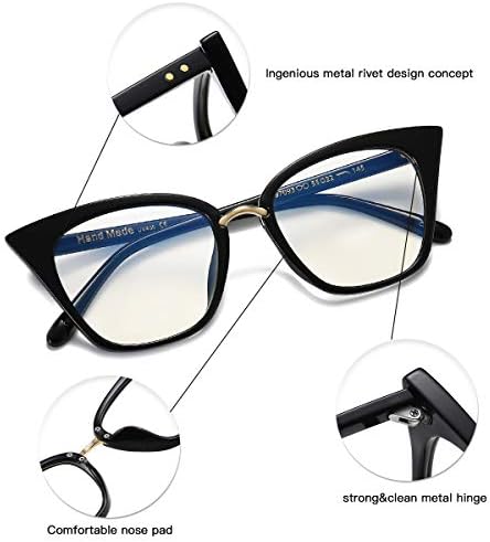 MORESHINE 2 paket Cateye Anti mavi ışık engelleme bilgisayar gözlük moda kadın gözlük çerçeveleri Anti UV şeffaf Lens