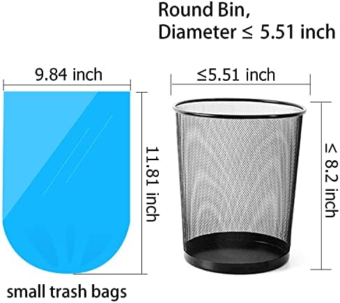 YSSAI 0.5 Galon çöp torbaları 180 Adet Küçük Araba Pet çöp torbası Çöp Sepeti Kutusu Gömlekleri Ev Ofis Mutfak için Küçük