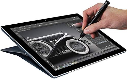 Broonel Siyah Mini İnce Nokta Dijital aktif iğneli kalem ile Uyumlu LAMZİEN 7 Tablet