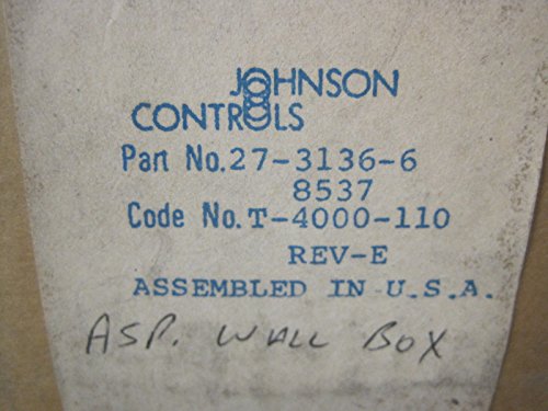 Johnson Controls T-4000-110 Aspiratör Wallbox Kiti, Basma Düğmesiz Gizli Montajlı Termostatlar için