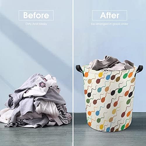 Renkli Sperm çamaşır sepeti Katlanabilir Çamaşır Sepeti çamaşır kutusu saklama çantası Kolları ile