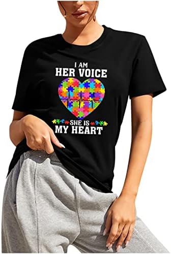 SUNSHUI Yaz Kadın Temel Tshirt, anneler Günü Mektubu Baskı Kısa Kollu Casual Ekip Boyun İnce Tees Tops Temel Rahat Bluz
