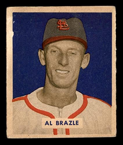 1949 Bowman 126 SCR Al Brazle St. Louis Cardinals (Beyzbol Kartı) (Arkadaki Senaryo Adı) İYİ Kardinaller
