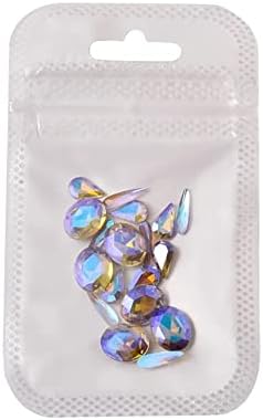 HJKOGH 6 adet/takım Eklenmiş Tavşan tırnak mücevheri Parlak Kristal Rhinestone Malzeme kiti Dekorasyon Tırnak Sanat Aksesuarları