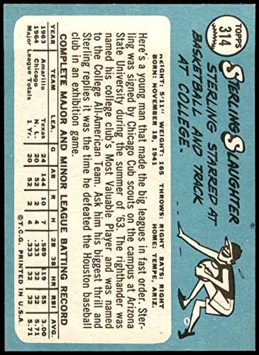 1965 Topps 314 Sterlin Katliamı Chicago Cubs (Beyzbol Kartı) NM Cubs