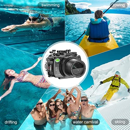 Seafrogs Sualtı Konut Sony A7C 28-70mm Lens 130FT / 40m Koruyucu Su Geçirmez Kamera Çantası Dalış Fotoğrafçılığı Kamera Kabuk