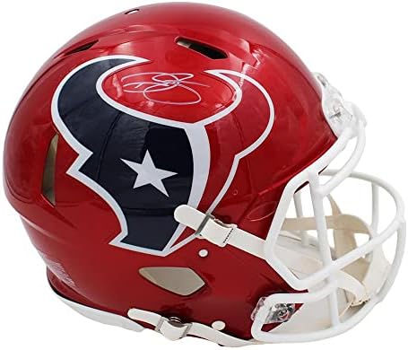 Dalton Schultz İmzalı Houston Texans Speed Otantik Flaş NFL Kaskı - İmzalı NFL Kaskları