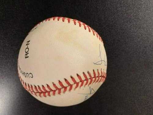 Hank Aaron ve Willie Mays İmzalı Amerikan Beyzbol Ligi Jsa Loa İmzalı Beyzbol Topları İmzaladı